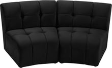 Load image into Gallery viewer, Limitless Black Velvet 2pc. Modular Sectional
