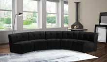 Load image into Gallery viewer, Limitless Black Velvet 5pc. Modular Sectional
