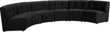 Load image into Gallery viewer, Limitless Black Velvet 6pc. Modular Sectional
