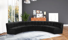 Load image into Gallery viewer, Limitless Black Velvet 6pc. Modular Sectional
