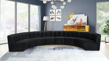 Load image into Gallery viewer, Limitless Black Velvet 8pc. Modular Sectional
