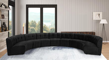 Load image into Gallery viewer, Limitless Black Velvet 9pc. Modular Sectional
