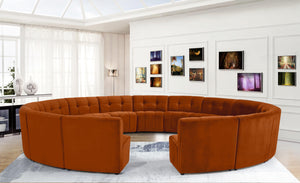 Limitless Cognac Velvet 15pc. Modular Sectional