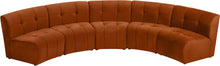 Load image into Gallery viewer, Limitless Cognac Velvet 5pc. Modular Sectional
