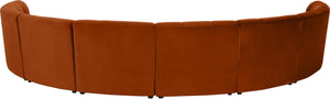 Limitless Cognac Velvet 8pc. Modular Sectional