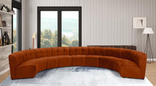 Load image into Gallery viewer, Limitless Cognac Velvet 9pc. Modular Sectional
