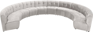 Limitless Cream Velvet 10pc. Modular Sectional