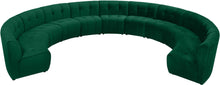 Load image into Gallery viewer, Limitless Green Velvet 11pc. Modular Sectional
