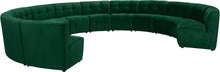 Load image into Gallery viewer, Limitless Green Velvet 12pc. Modular Sectional
