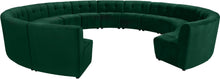 Load image into Gallery viewer, Limitless Green Velvet 14pc. Modular Sectional
