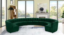 Load image into Gallery viewer, Limitless Green Velvet 12pc. Modular Sectional
