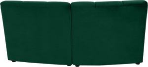 Limitless Green Velvet 2pc. Modular Sectional