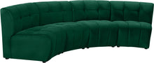 Load image into Gallery viewer, Limitless Green Velvet 4pc. Modular Sectional
