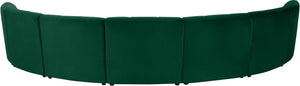 Limitless Green Velvet 7pc. Modular Sectional