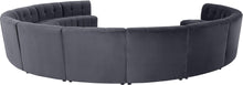 Load image into Gallery viewer, Limitless Grey Velvet 12pc. Modular Sectional
