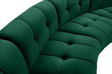 Load image into Gallery viewer, Limitless Green Velvet 6pc. Modular Sectional
