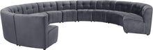 Load image into Gallery viewer, Limitless Grey Velvet 12pc. Modular Sectional
