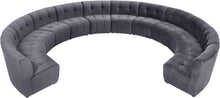 Load image into Gallery viewer, Limitless Grey Velvet 12pc. Modular Sectional
