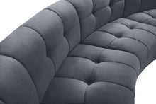 Load image into Gallery viewer, Limitless Grey Velvet 12pc. Modular Sectional
