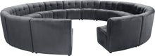 Load image into Gallery viewer, Limitless Grey Velvet 15pc. Modular Sectional
