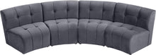 Load image into Gallery viewer, Limitless Grey Velvet 4pc. Modular Sectional
