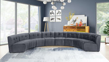 Load image into Gallery viewer, Limitless Grey Velvet 8pc. Modular Sectional
