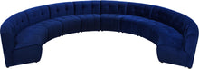 Load image into Gallery viewer, Limitless Navy Velvet 10pc. Modular Sectional
