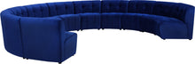 Load image into Gallery viewer, Limitless Navy Velvet 11pc. Modular Sectional
