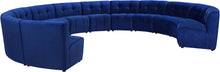 Load image into Gallery viewer, Limitless Navy Velvet 12pc. Modular Sectional

