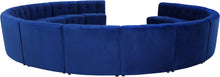 Load image into Gallery viewer, Limitless Navy Velvet 14pc. Modular Sectional
