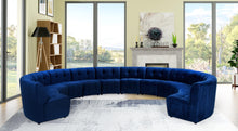 Load image into Gallery viewer, Limitless Navy Velvet 12pc. Modular Sectional
