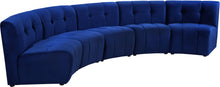 Load image into Gallery viewer, Limitless Navy Velvet 5pc. Modular Sectional
