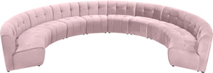 Limitless Pink Velvet 10pc. Modular Sectional