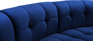 Limitless Navy Velvet 11pc. Modular Sectional