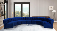 Load image into Gallery viewer, Limitless Navy Velvet 9pc. Modular Sectional
