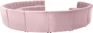 Limitless Pink Velvet 13pc. Modular Sectional