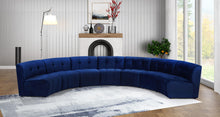 Load image into Gallery viewer, Limitless Navy Velvet 7pc. Modular Sectional
