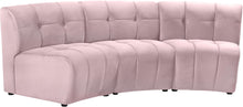 Load image into Gallery viewer, Limitless Pink Velvet 3pc. Modular Sectional
