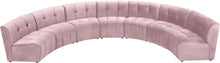 Load image into Gallery viewer, Limitless Pink Velvet 7pc. Modular Sectional

