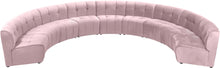 Load image into Gallery viewer, Limitless Pink Velvet 9pc. Modular Sectional
