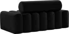 Load image into Gallery viewer, Melody Black Velvet Loveseat
