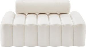 Melody Cream Velvet Loveseat