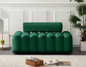 Melody Green Velvet Loveseat