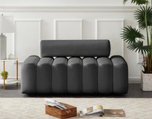 Load image into Gallery viewer, Melody Grey Velvet Loveseat
