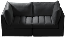 Load image into Gallery viewer, Jacob Black Velvet Modular Sofa
