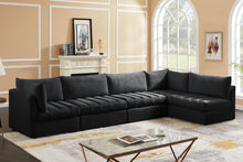 Load image into Gallery viewer, Jacob Black Velvet Modular Sectional
