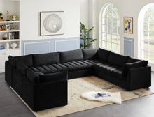 Load image into Gallery viewer, Jacob Black Velvet Modular Sectional
