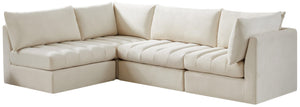 Jacob Cream Velvet Modular Sectional