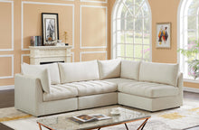 Load image into Gallery viewer, Jacob Cream Velvet Modular Sectional
