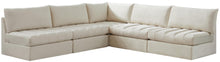 Load image into Gallery viewer, Jacob Cream Velvet Modular Sectional
